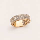 10kt yellow gold and 1.00 cttw all natural men’s band