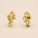 10kt gold nugget earrings