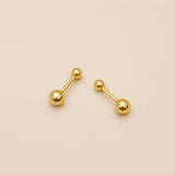 10kt gold ball earrings