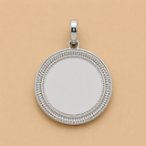925 Sterling Silver Moissanite Picture Pendant